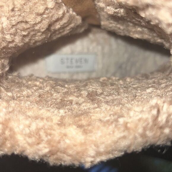 STEVEN NEW YORK MARBELLA FAUX LEATHER HEEL ANKLE BOOTS tan 8.5 - Picture 7 of 12